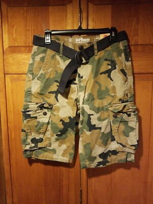 Washed Twill Cargo Shorts 