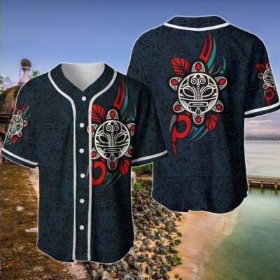 Sol Taino Puerto Rico Symbol Baseball Tee Jersey Shirt Printed 3D
