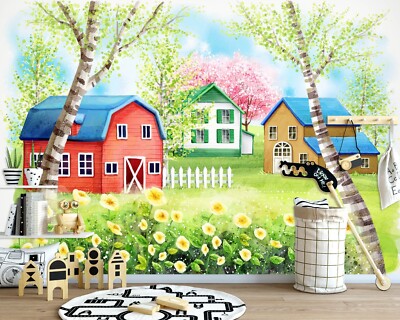 3D Garden House O2133 Wallpaper Wall Murals Removable Wallpaper Sticker Eve
