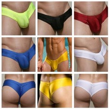 Mens Sheer Mesh Boxer Briefs Bulge Pouch Underwear Swimsuit Underpants Knickers