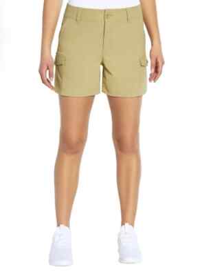 Eddie Bauer Ladies Cargo Pocket Shorts Khaki  size 16 Lightweight