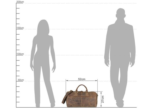 Greenburry Reisetasche Leder braun Vintage Herren Weekender Sporttasche Tasche - Bild 3 von 12