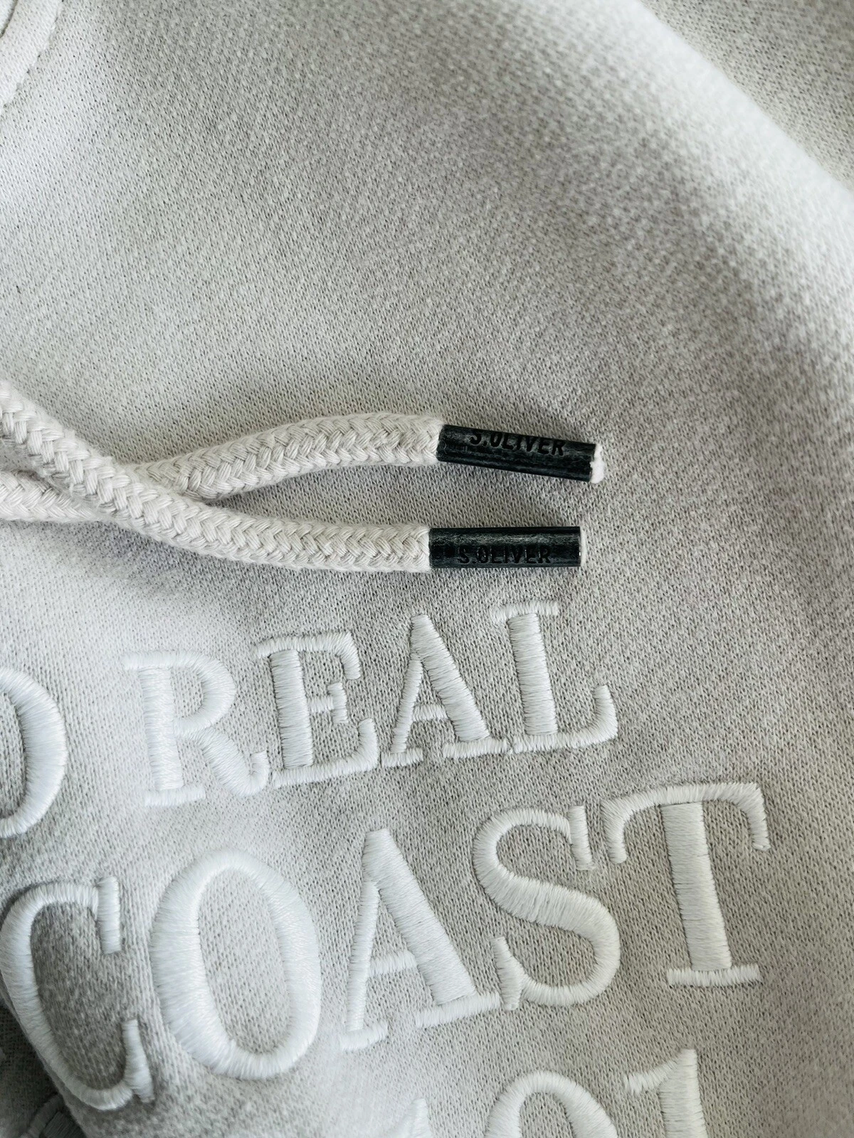 SACAI Felpa con cappuccio uomo S.OLIVER RARITÀ felpa con cappuccio manica lunga beige