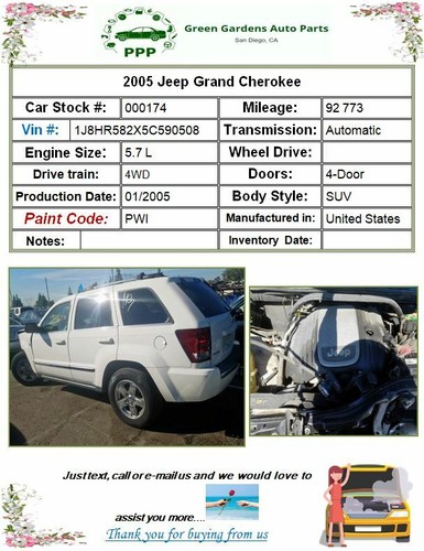 2005 - 2010 JEEP GRAND CHEROKEE Rear Back Upper Control Arm Right or Left OEM - Picture 12 of 12
