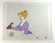 Rikki Tikki Tavi Chuck Jones Animation Cel Woman with Mongoose Original Art