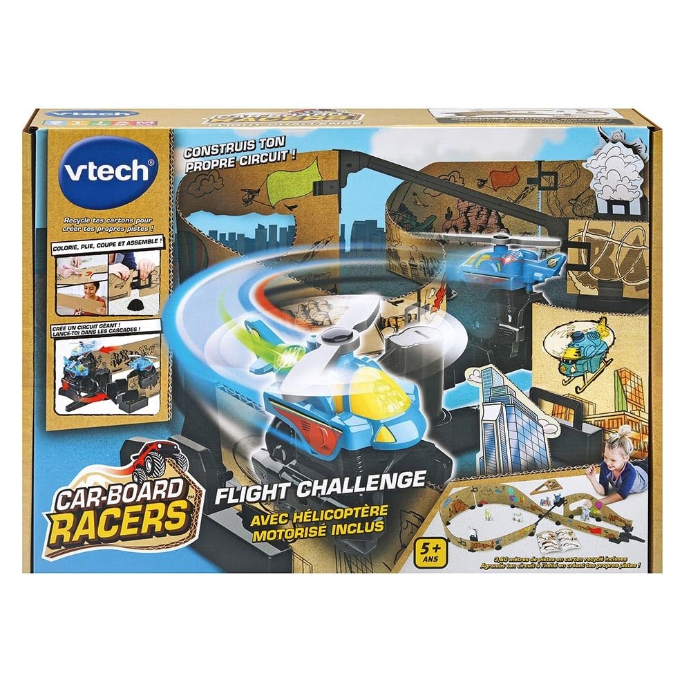 Pistes de Course en Carton Car-Board Racers | Idée Cadeau Anniversaire Originale Garçon