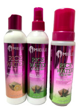 Lot Mielle Rice Water Moisturizing Milk, Braid and Scalp Moisturizer, Braid Set