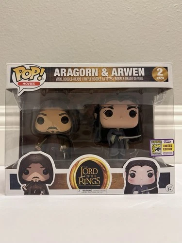 Funko Pop! Vinyl Aragorn & Arwen SDCC Exclusive 2-Pack The Lord of the Rings