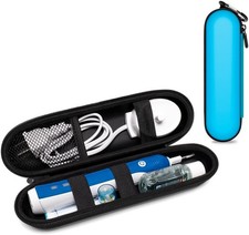 Electric Toothbrush Case Hard Shell Travel Case Mesh Pocket