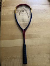 Head Squash Racquet, Pyramid Power 190, Black and Red, With Black Carrying Case