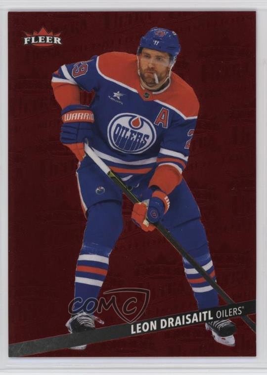 2025 Upper Deck Fleer Ultra Medallions Ruby Red 17/50 Leon Draisaitl #M-25 1t4x