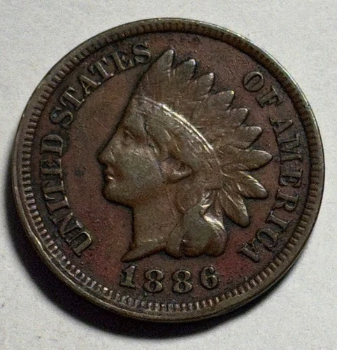 1886 Indian Head Cent Type 2 — VF Condition 🔥 Better Date