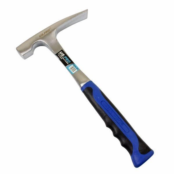 US PRO All Steel Brick Hammer 971g w chisel & square ends