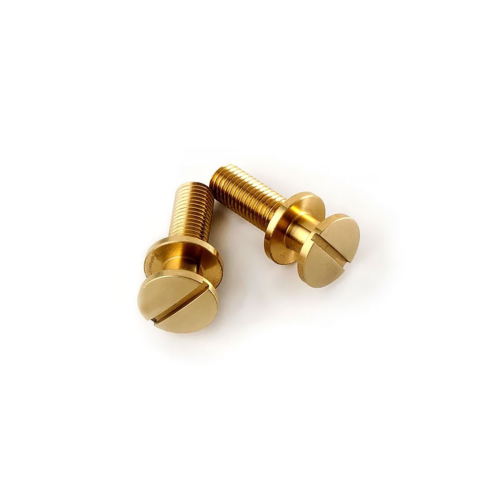 PRS S2 & SE Brass Wraparound Stoptail Studs/Posts (Unplated, Metric (mm))