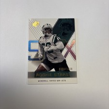 WINDRELL HAYES 2000 SPx #132 Rookie Card RC NFL New York Jets #/1350. rookie card picture