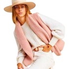 Anthropologie Norla Canada Rhodes Pink Sherpa Faux Fur / Suede Vest Size S / M