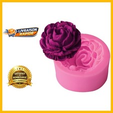 Moule à Gâteau en Silicone Rose - 900 ml pour Chocolat et Décorations Florales