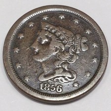1856 Braided Hair Half Cent Beautiful High Grade Coin Rare Date