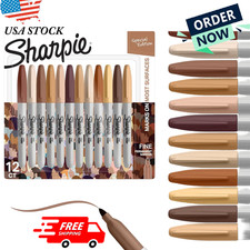 Sharpie Skin Tone Markers 12 Pack   Portrait Colors Permanent Fine Point Art Set