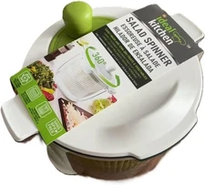 Salad Spinner with hande, Quick and Easy Multi-Use Lettuce, Twist Action Spinner