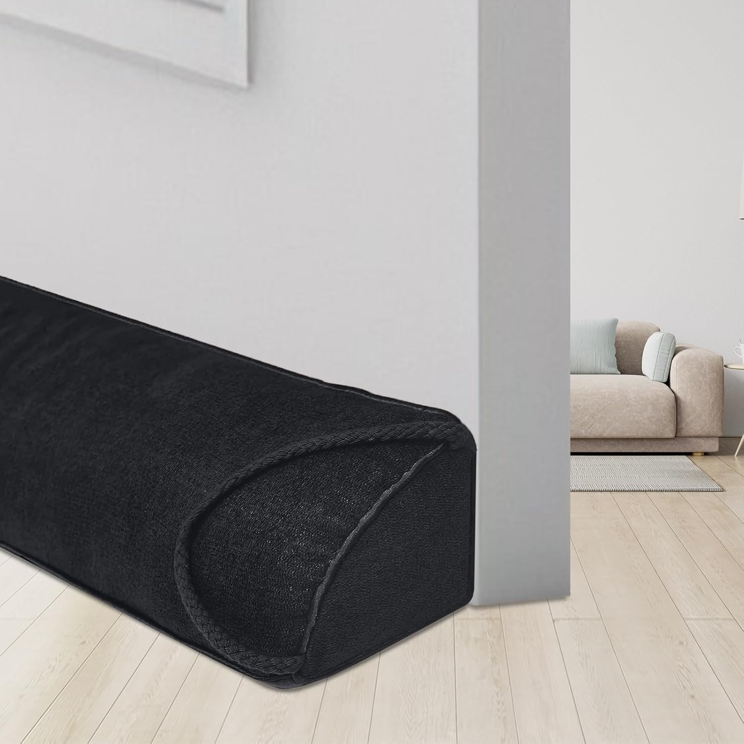 Draught Excluder for Doors, Heavy Door Draft Stopper, 92 cm Draught Excluder fo