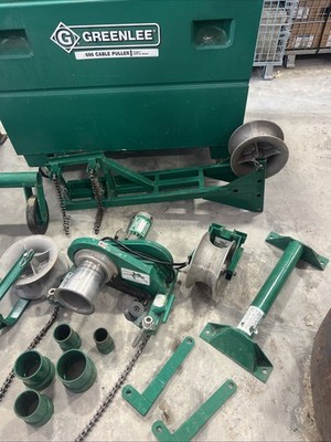 CLEAN! Greenlee 686 640 4000 LBS Tugger Cable Puller Set Wire 6001