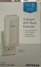 NETGEAR AX1800 4-Stream Wireless WiFi 6 Mesh Extender - White