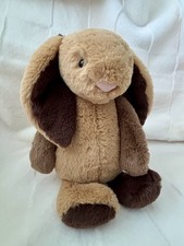 ぬいぐるみ  Bashful Patchwork Brown Bunny Original Bashful Patchwork Brown Bunny Jellycat Rare BAS3PWB for