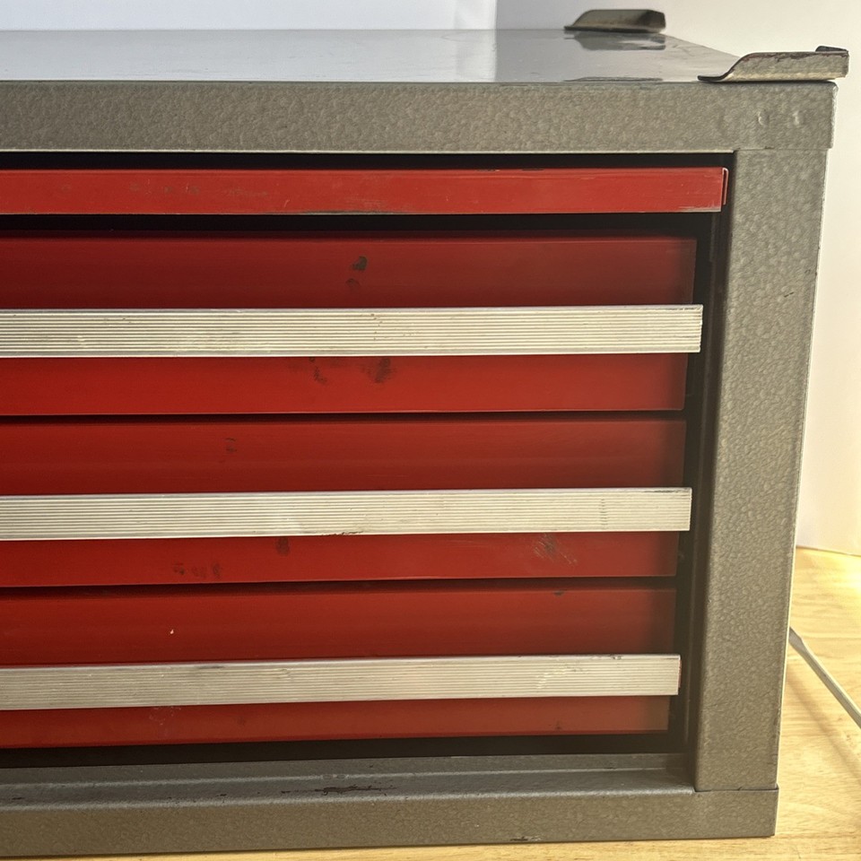 Craftsman Mid Riser Middle Intermediate Tool Box Chest 3 Drawer Vtg USA ...