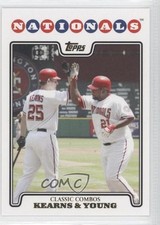 2008 Topps Classic Combos Gold Foil Austin Kearns Dmitri Young #257 0b9