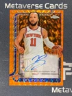 2025-26 Topps Chrome Orange Geometric Refractor On-Card Auto Jalen Brunson 13/25