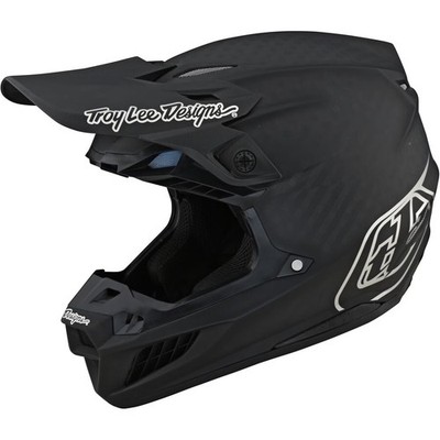 Troy Lee Designs 2023 SE5 Carbon Helmet With MIPS - Stealth - Black/Chrome,