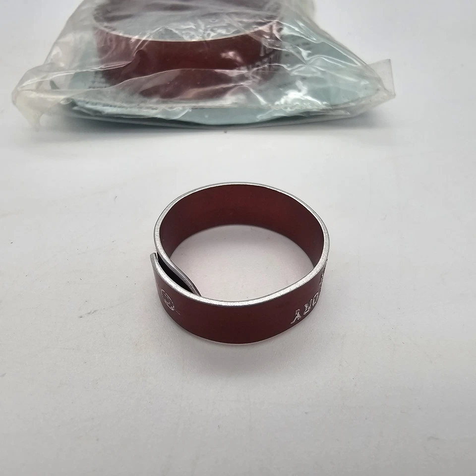 Pow Mia Red Metal Bracelet & Ring SGM Edward J Guillory 6-18-67 Vietnam  - Image 3 of 4