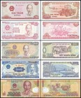Vietnam 200-10000 Dong 5 Pieces Set, 1987-2020, UNC X 100 PCS
