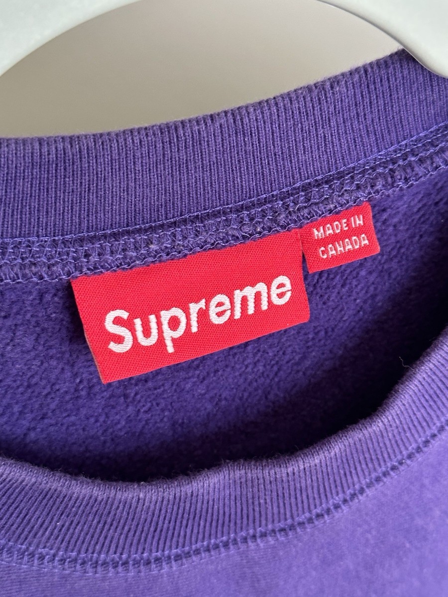 Supreme 2006 Purple Box Logo Crewneck | eBay