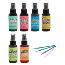 Tim Holtz - Distress Brights Spray Stain - Mermaid Lagoon, Twisted Citron,