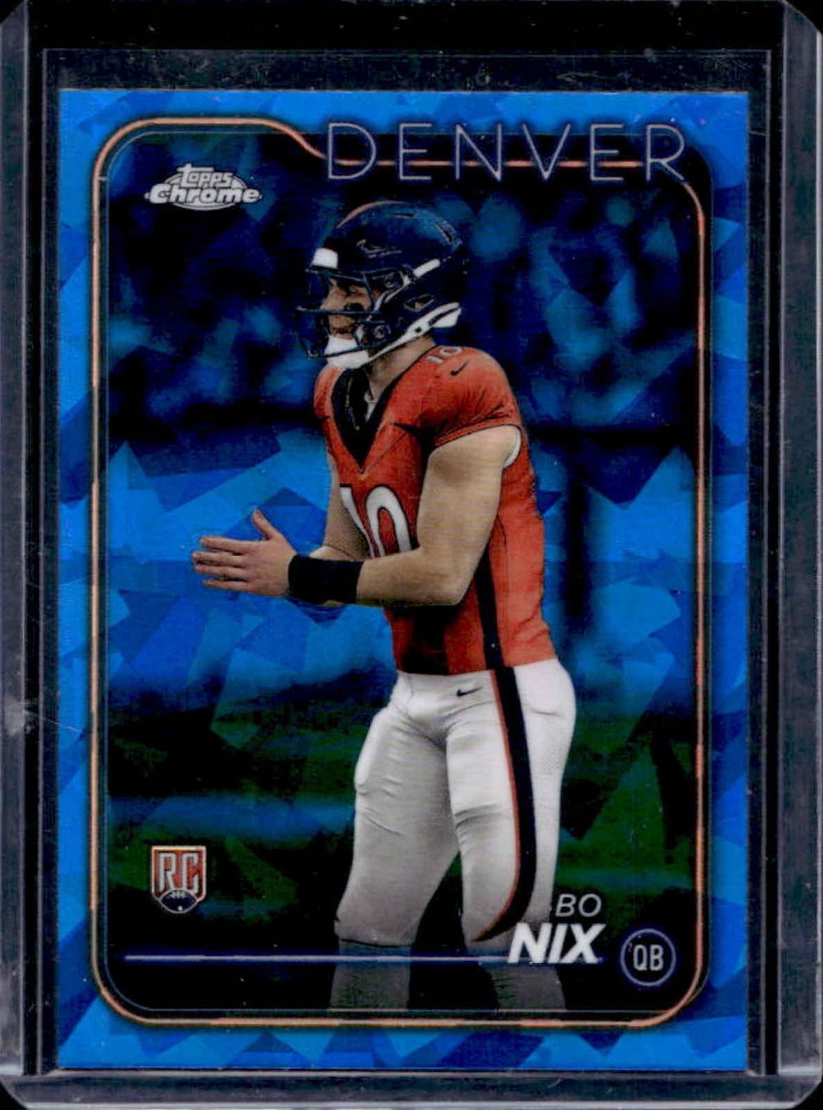 2024 Topps Chrome Sapphire Edition Bo Nix RC Rookie #206 Broncos