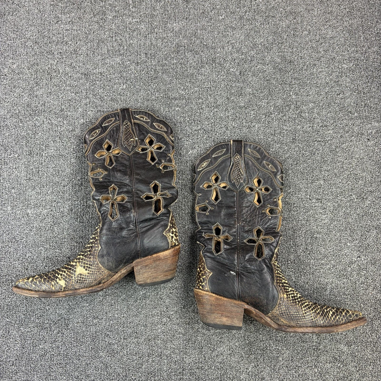 Ferrini Genuine Python Western Exotic Cowboy Boot… - image 3