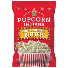 Popcorn Indiana Movie Theater Butter Popcorn 3 Oz Bags   6 Pack Pre-Popped Pop