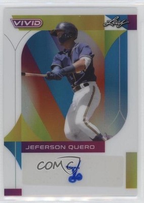2022 Leaf Vivid White 13/25 Jeferson Quero #BA-JQ1 Auto 0c3e