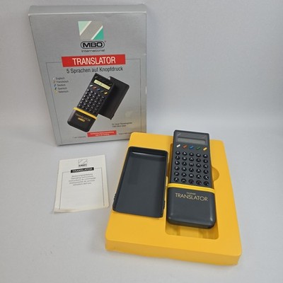 Übersetzer MBO International Translator 5 Sprachen auf Knopfdruck Vintage RAR