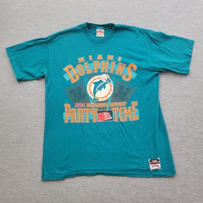 Vintage Miami Dolphins Nutmeg T Shirt Mens XL Made In USA Single Stitch