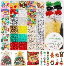 Dowsabel Pony Beads Polymer Clay Beads Letter Beads for Jewelry Making, DIY Craf