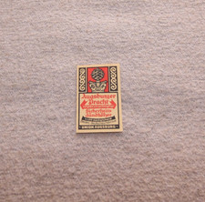 1 altes deutsches Zündholzetikett, Augsburger Pracht,