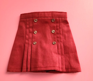 TONNER ELLOWYNE & TYLER BURGUNDY MINI SKIRT ALSO FITS SIMILAR TONNER DOLLS(V94)