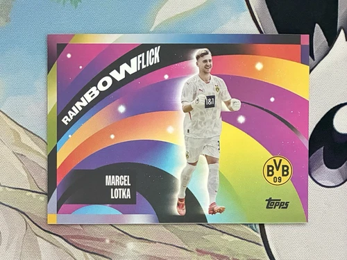 2024-25 TOPPS Borussia Dortmund Official Team Set - Marcel Lotka RainbowFlick