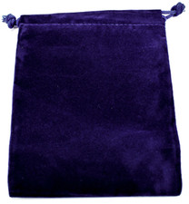 Chessex Royal Blue Small Dice Bag Suede Cloth Drawstring Storage Pouch Velour