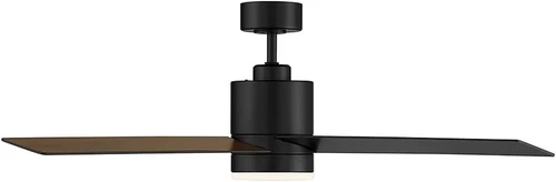 Meridian 52" Matte Black Ceiling Fan with Remote & LED Light, Frosted Glass - Picture 3 of 6