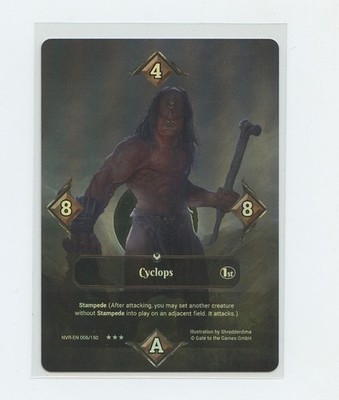 English Neverrift Trading Card Alpha 1st Ed Ornament Foil 006 Cyclops