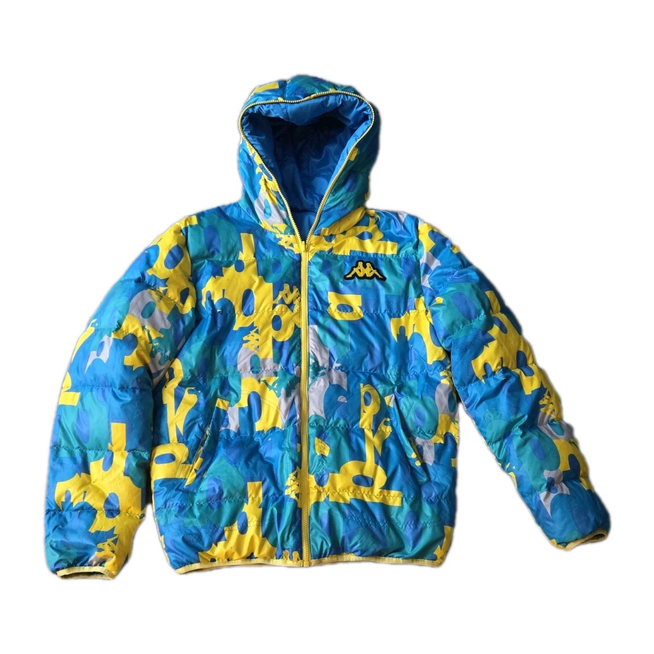 VTG KAPPA REVERSIBLE PUFFER SCRIPT/ SOLID JACKET … - image 2